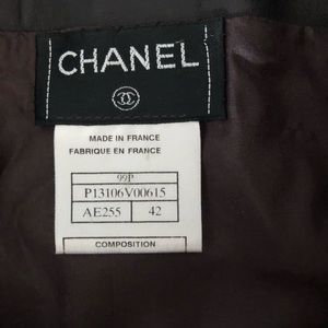 Chanel Leather Skirt